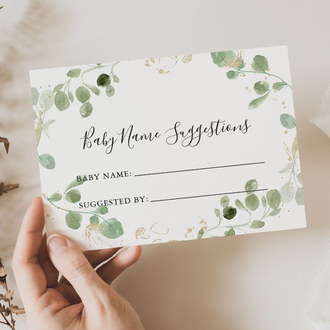 Purpurina de oro Eucalyptus Tarjeta de sugerencias (Subido por el creador)