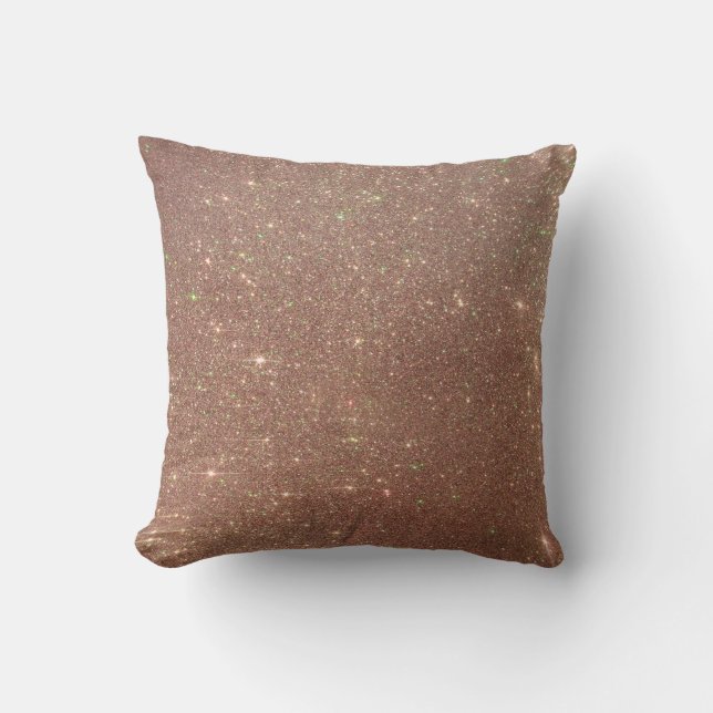 Purpurina de oro falso Rosa Cojín decorativo 3 (Anverso)