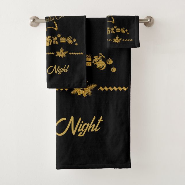 Purpurina de oro Feliz Navidad, Santa Claus (In situ)