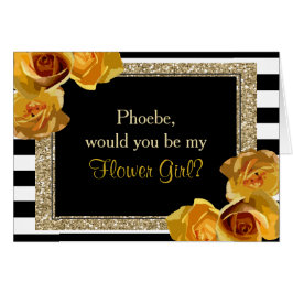 Purpurina de oro Floral será mi chica de flores