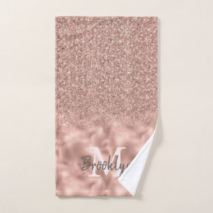 Purpurina de oro Glam Pink Rose Monogramado