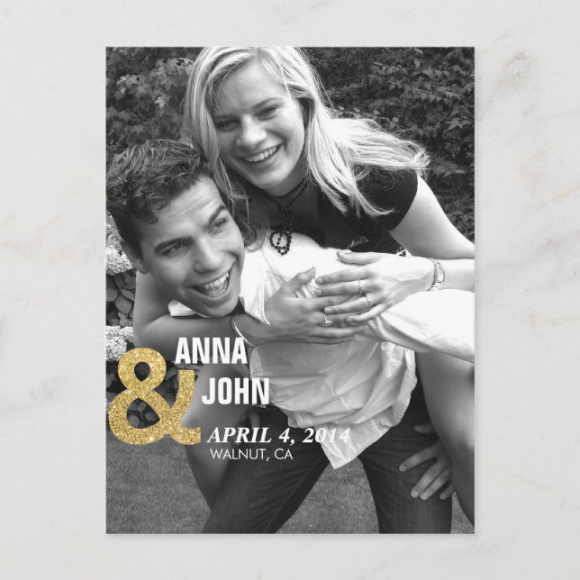 Purpurina De Oro Guardar La Postcarta Del Anuncio  (Anverso)