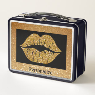 Purpurina de oro Lips Sparkle Trendy Personalize