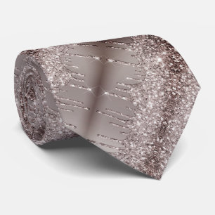 Purpurina de oro negro con espuma gotea corbata de