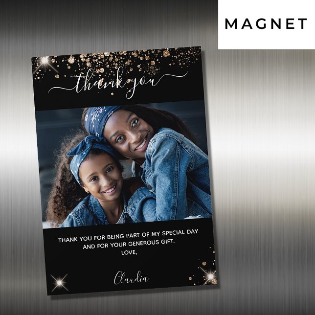 Purpurina de oro negro foto gracias imán (Subido por el creador)