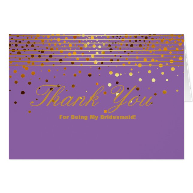 Purpurina De Oro, Rayas Por Ser Mi Novia Gracias (Anverso (Horizontal))