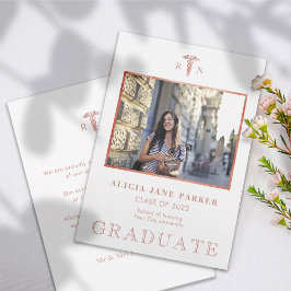 purpurina de oro rosa de foto de graduación de esc