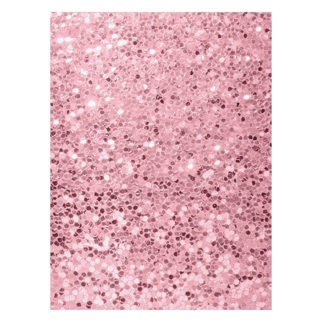 Purpurina de oro Rosa de manteles personalizado (Anverso)