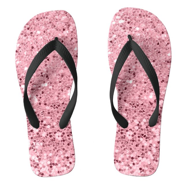 Purpurina de oro Rosa de sandalias Flipflop person (Plantilla)