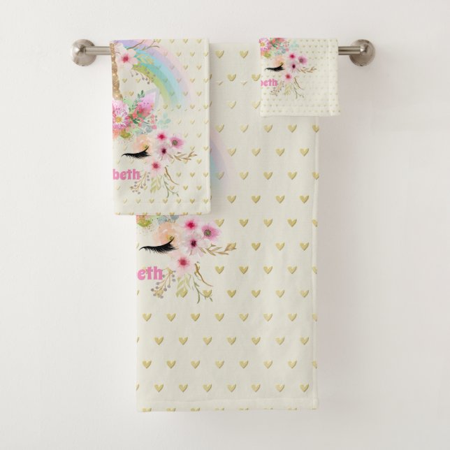 Purpurina de oro rosa de Unicornio parece floral d (In situ)