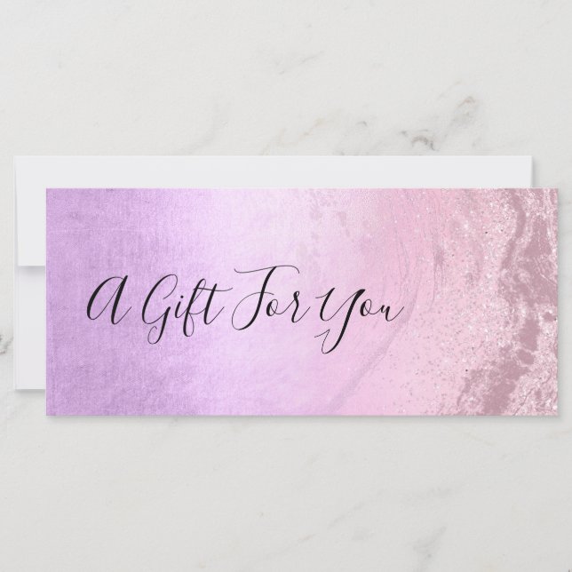 Purpurina de oro rosa rosa y artista de maquillaje (Anverso)