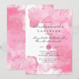 Purpurina de oro rosa Smoke Bridesmaids Luncheon