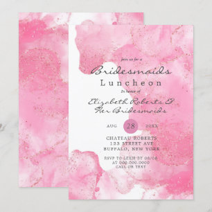 Purpurina de oro rosa Smoke Bridesmaids Luncheon