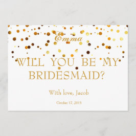 Purpurina de Oro Serás Mi Invitación De La Novia