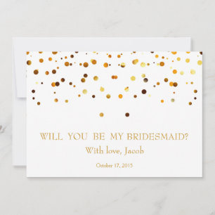 Purpurina de Oro Serás Mi Invitación De La Novia