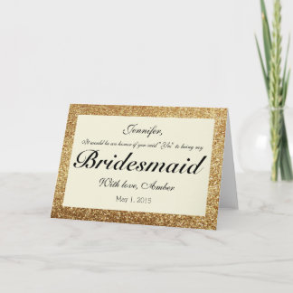 Purpurina de Oro Serás Mi Invitación De La Novia