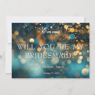 Purpurina de Oro Serás Mi Invitación De La Novia