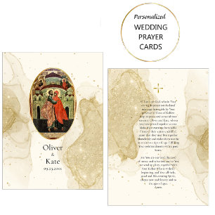 Purpurina de oro Textura Tarjeta de Boda ortodoxa