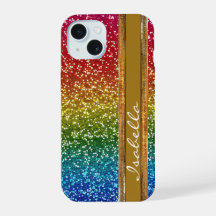 Purpurina de parkle arcoiris, personalizado con no