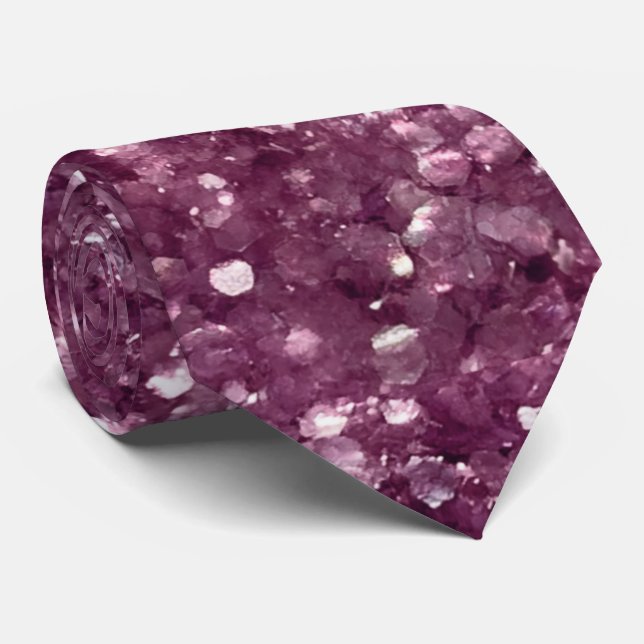 purpurina  divertido patrón fiesta corbata cuello (Enrollado)