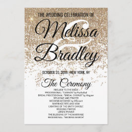 Purpurina dorado esparce programas blancos