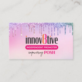 Purpurina drip Innov8tive Posh tarjeta de visita