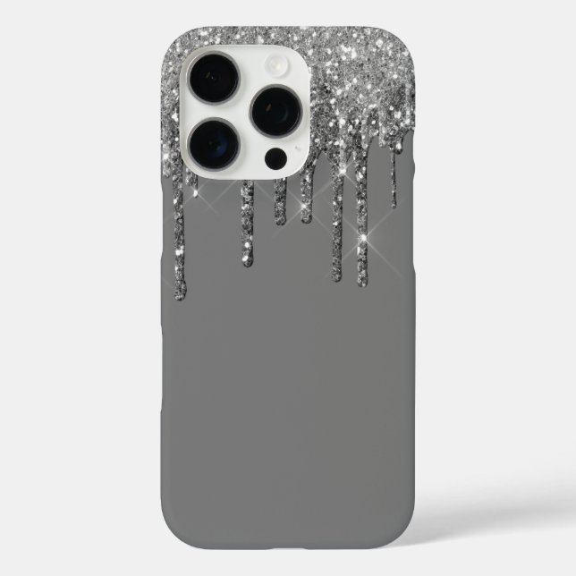 Purpurina Drip iPhone 16 Pro Funda (Reverso )
