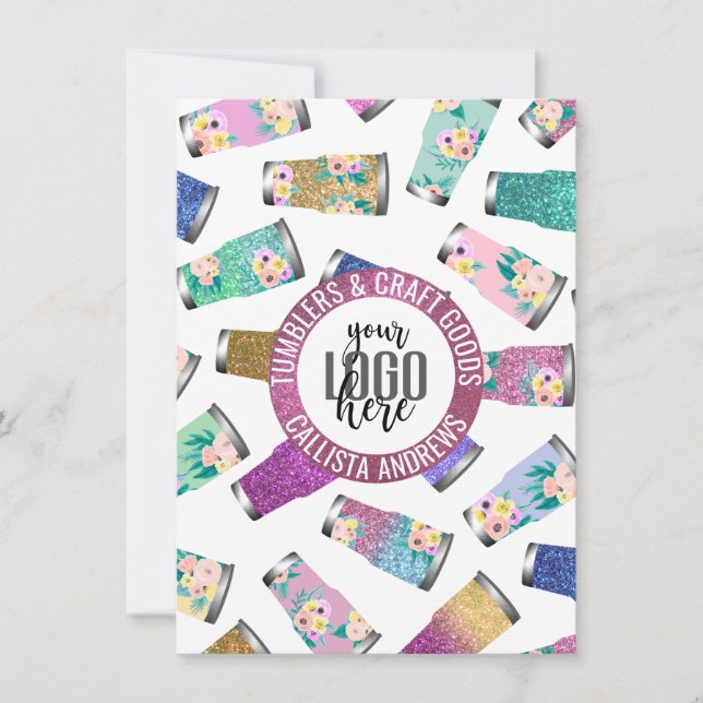 Purpurina floral Verde azulado rosado Instruccione (Anverso)