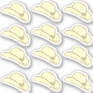 Purpurina Girly Gold Cowgirl Gorra 12 Pegatinas Se