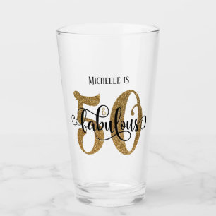 Purpurina Gold 50 y fabuloso cumpleaños con nombre