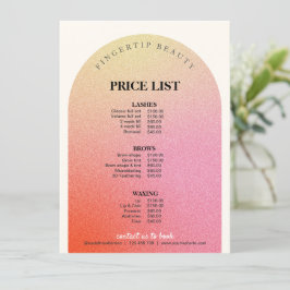 Purpurina Hairdresser Nail Beauty Salon Price List