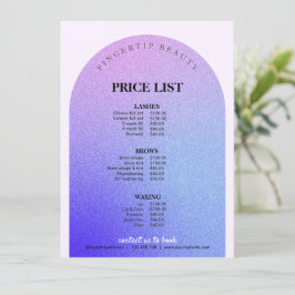 Purpurina Hairstylist Nail Beauty Salon Price List