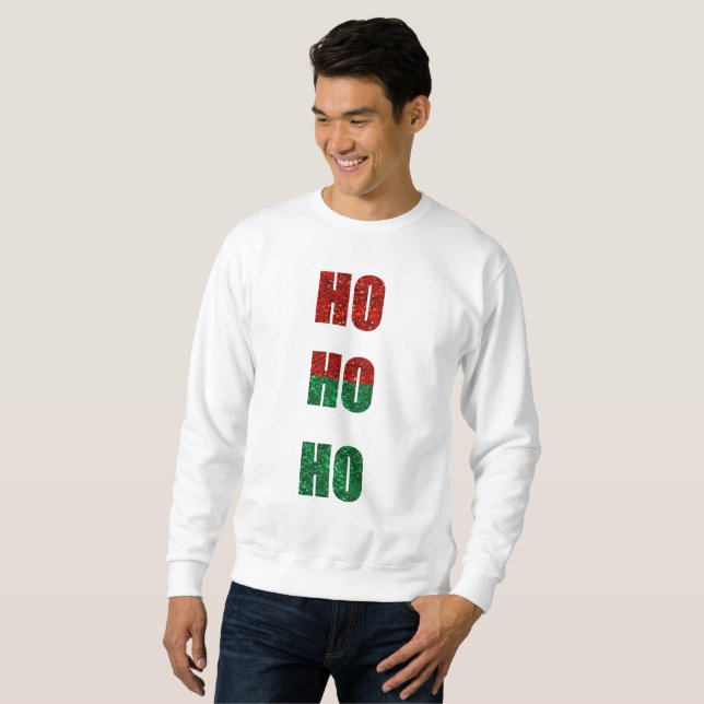 purpurina ho ho ho hmene sudadera (Anverso completo)