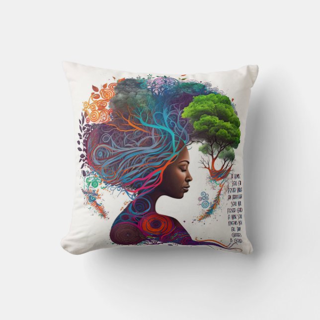 Purpurina inspirado y Cojín decorativo de oro (Anverso)