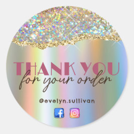 Purpurina irlandés Gold Faux Pegatina de Relieve m