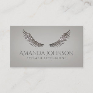 Purpurina Mascara Eyelash Extensiones Tarjeta de l