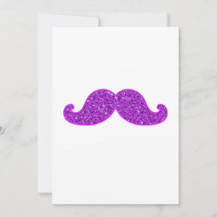 Purpurina morado de bigote retro giratorio girator