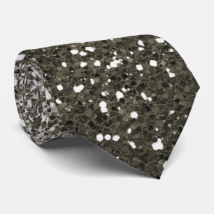 Purpurina Ombre Plata Sparkle Elegante Corbata De 