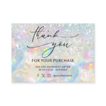 purpurina opal tarjeta de presentación