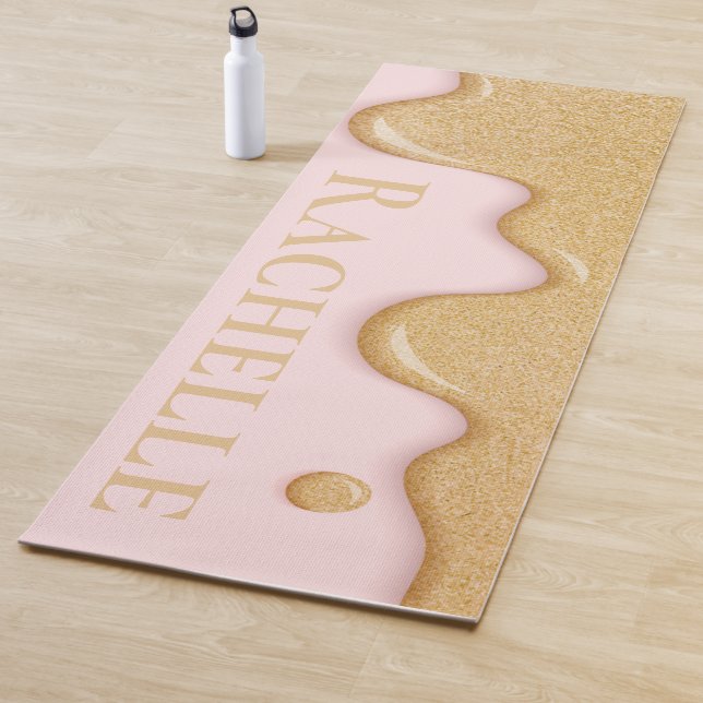 Purpurina Paint Drip Yoga Mat (In situ)