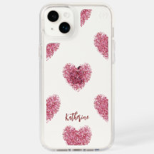 Purpurina personalizado Funda del corazón |Speck P