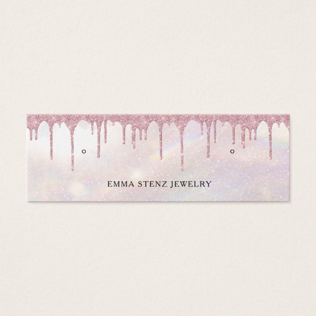 Purpurina Pink・Earring Hoops Studs Mini Display Ca (Frente)