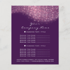 Purpurina precio de confetti volante morado rosado