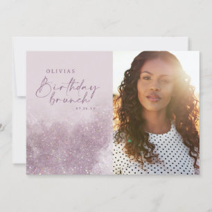 Purpurina púrpura Lilac elegante brunch de cumplea