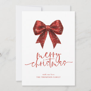 Purpurina Rojo Bow 2026 Calendario Feliz Navidad