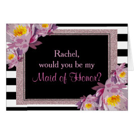 Purpurina Rosa Floral, serás mi criada de honor.