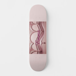 Purpurina rosa Nombre Emma Skateboard