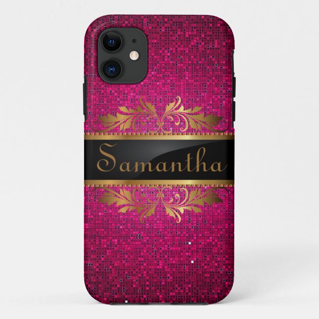 Purpurina rosa para el Funda iPhone 5 Mate Barely  (Reverso)