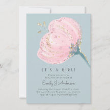 Purpurina Rosa Rosa Moderno Es Un Baby Shower Chic