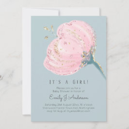 Purpurina Rosa Rosa Moderno Es Un Baby Shower Chic